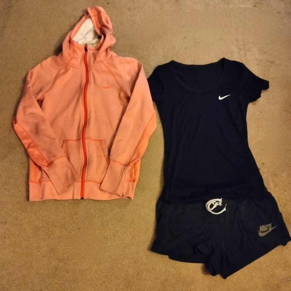 Nike Hoodie and Shorts Set